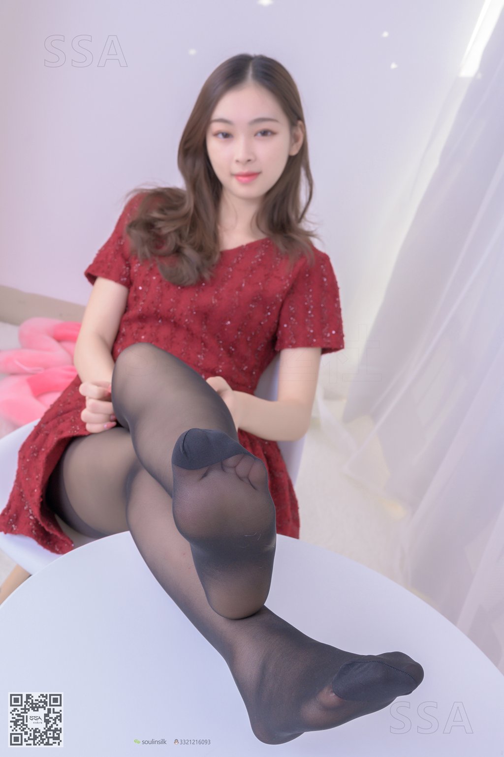 [SSA丝社] 超清版 NO.242 可爱文娟的小红裙