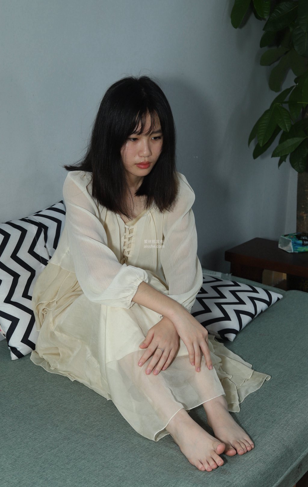 [Pary学生模拍] No.041 彩欣穿上可爱裙子展示美jiao