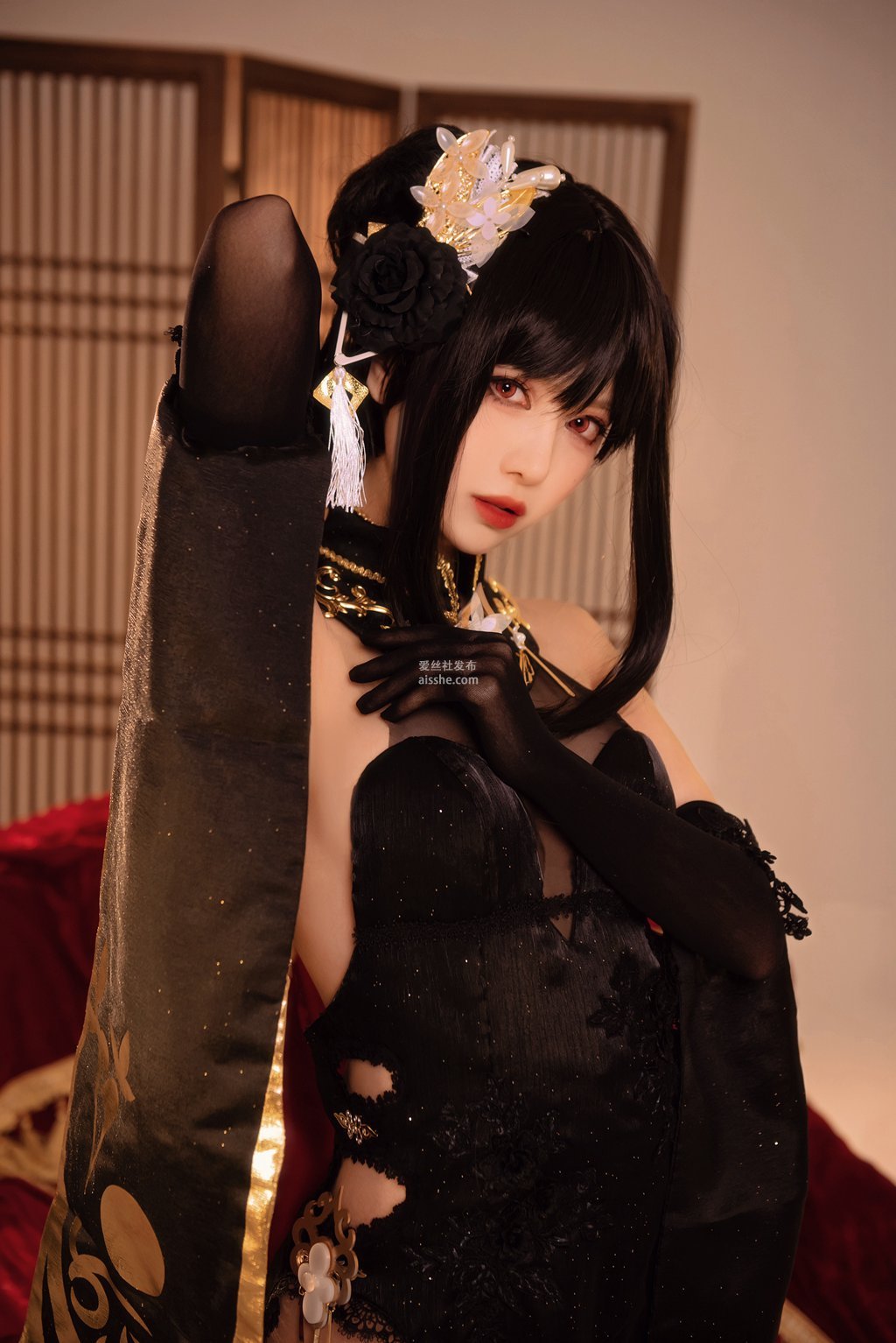 人气动漫Coser@Shika小鹿鹿 NO.90.Shika小鹿鹿 碧蓝航线镇海 奇奢花苑