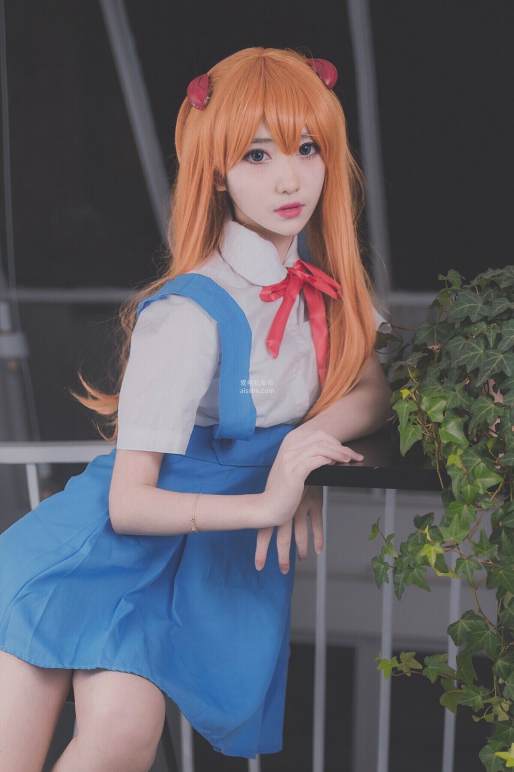 微博红人Coser@南桃Momoko 明日香制服