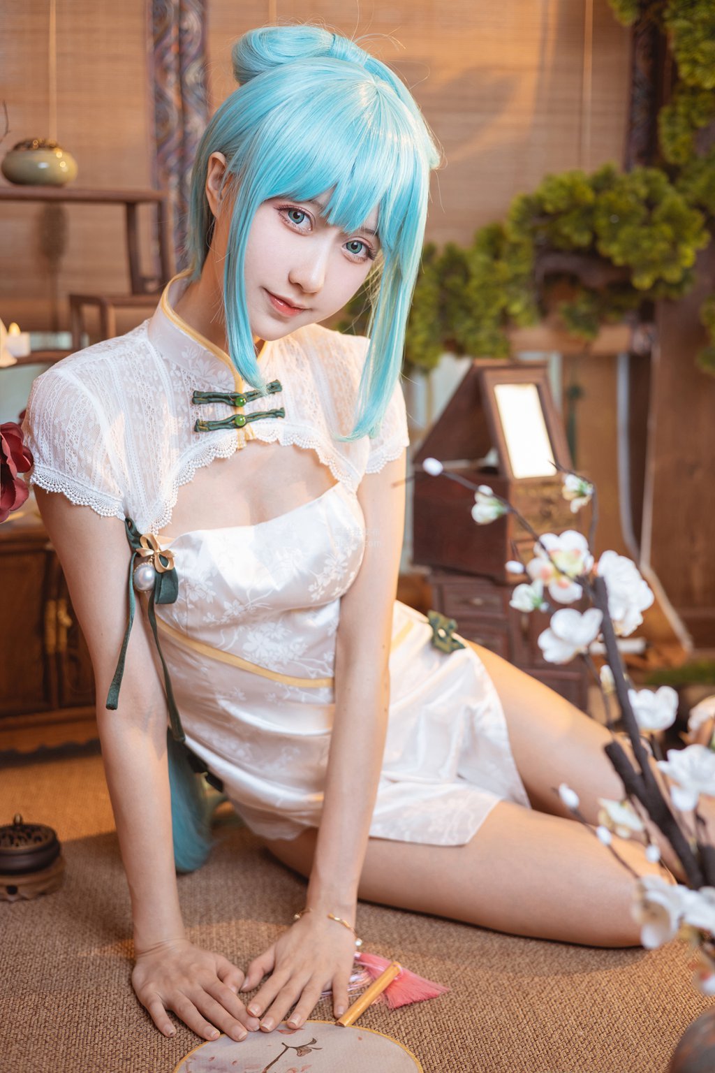 网红Coser@木绵绵OwO 初音韶华COS